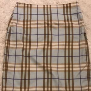 Authentic Burberry Nova check knee-length skirt